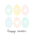 easter greeting card design vector image