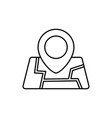 location icon map pin vector image vector image