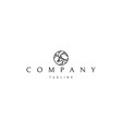 logo on which an abstract image a deer vector image