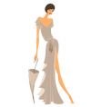 fashion model vector image
