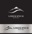 abstract mount logo vector image vector image