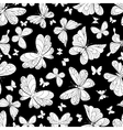 seamless pattern of beautiful butterflies vector image vector image