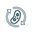 biological process rgb color icon vector image