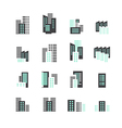 building icon set vector image vector image