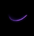 purple light trail wave speed trace line twirl vector image