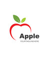 apple logo icon design vector image