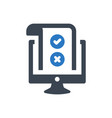 online checklist icon vector image vector image