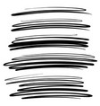 rough curved line mark pen drawing i vector image