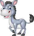 Cartoon happy donkey showing ass Royalty Free Vector Image