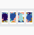 collection abstract background designs - summer vector image vector image