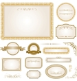 diploma template with additional design elements vector image vector image