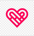 heart logo abstract creative icon vector image vector image