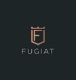 premium monogram letter f initials logotype vector image vector image