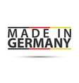 colored symbol with german tricolor vector image