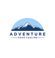 mountain and adventures logo designs vector image vector image