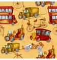 vintage transport seamless vector image vector image