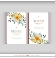 abstract watercolor cards flowers vector image vector image