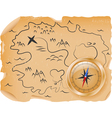 ancient treasure map vector image