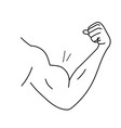 arm with big muscles like bodybuilders vector image