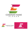 e letter icon design vector image