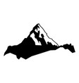 mountain and hill vector image