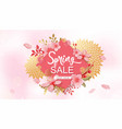 spring sale banner vector image vector image
