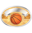 basketball badge and banner vector image vector image
