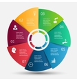 circle infographic vector image
