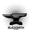 blacksmith simple logo vector image