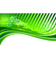 green abstract background vector image vector image