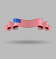 american wavy flag vector image vector image