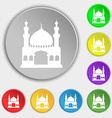 turkish architecture mosque icon sign symbol vector image