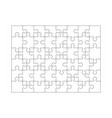 puzzle grid jigsaw detailed grid business vector image vector image