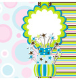 template greeting card vector image