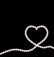 abstract background with natural pearl garlands vector image vector image