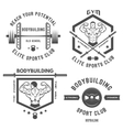 emblem bodybuilding vector image