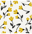 hand drawn floral seamless pattern vector image
