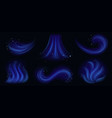 cold wind effect winter air flows vector image