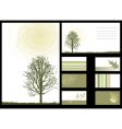corporate identity set vector image vector image