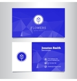 elegant flowers shop business card template vector image vector image