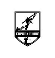 golf and ski badge vector image vector image