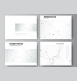 layout presentation slides design vector image