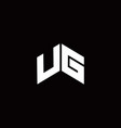 ug logo monogram modern design template vector image