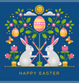 easter greeting card in unusual style vector image vector image