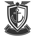 navy force emblem military insignia army badge vector image