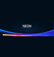 neon striped light effect with fluid color vector image