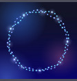 christmas light garland vector image vector image