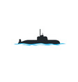 submarine icon isolated on white background vector image