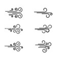 wind icon design template vector image