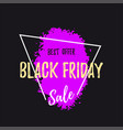 black friday sale banner vector image
